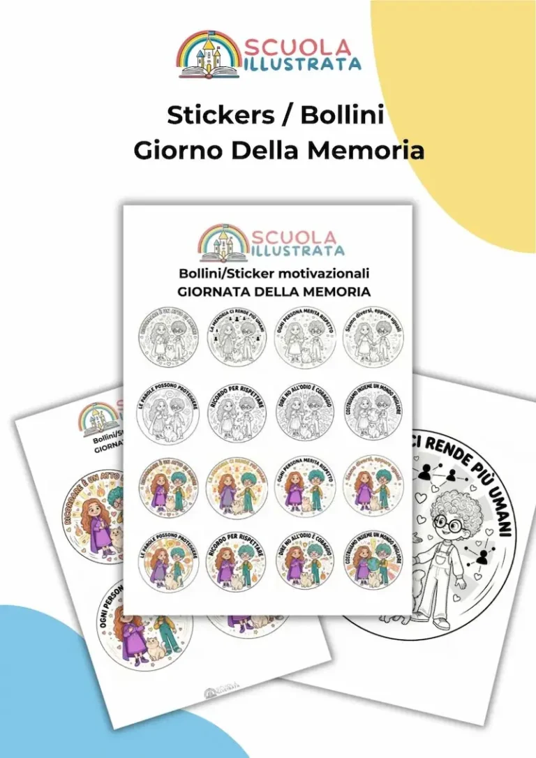 Sticker / Bollini didattici Giorno della Memoria
