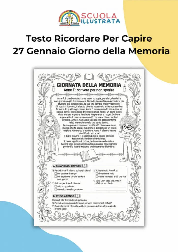 Ricordare per capire scheda didattica