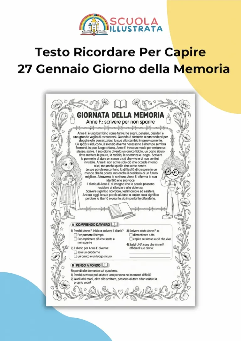 Ricordare per capire scheda didattica