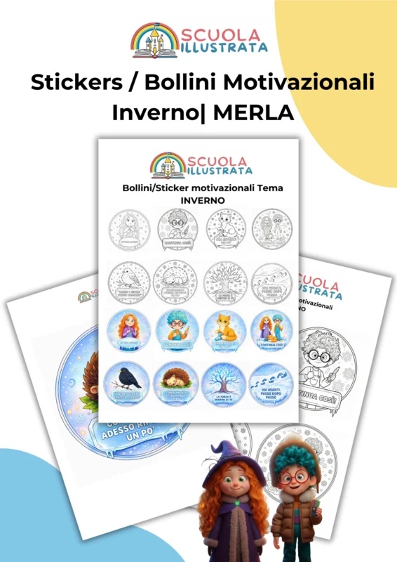 Sticker / Bollini Inverno – Scuola Illustrata