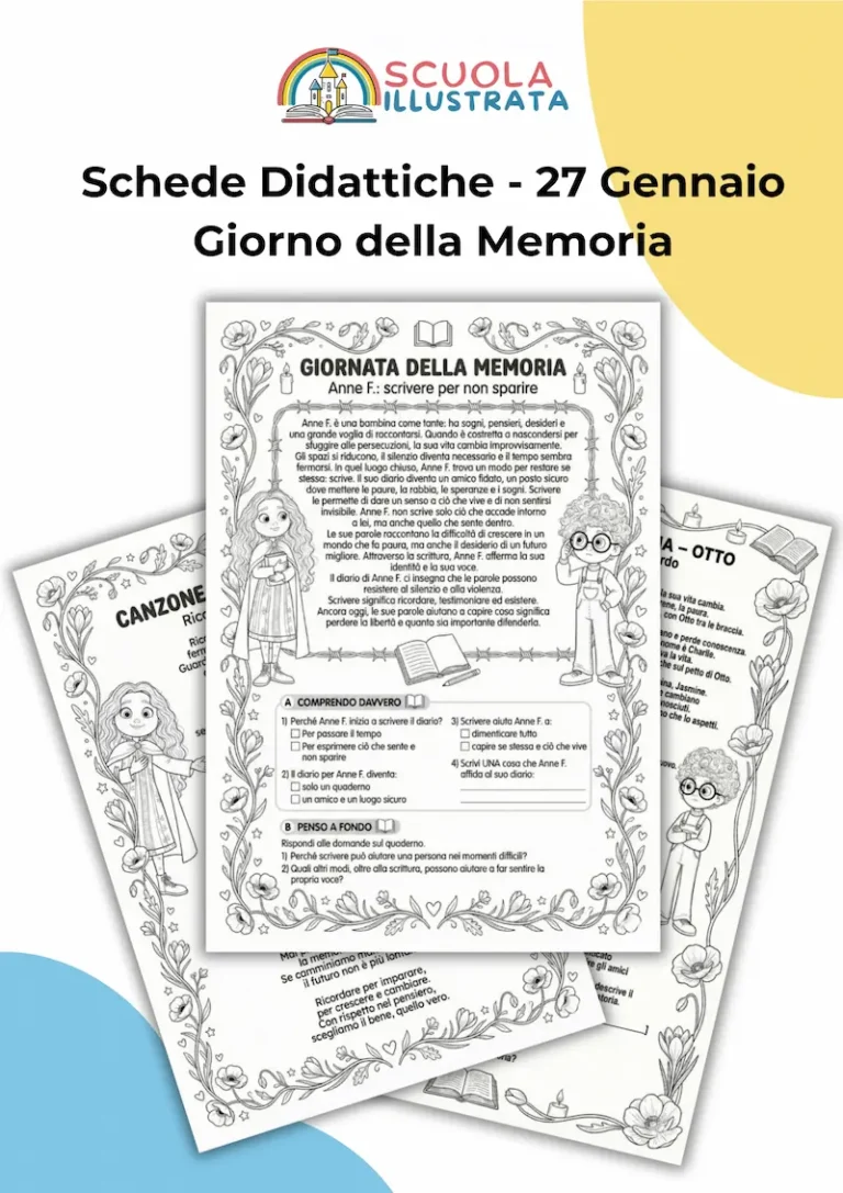 schede didattiche 27 gennaio giorno della memoria
