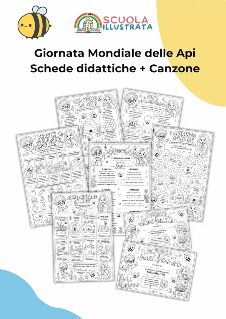 Proteggi le api – Schede didattiche per la Giornata Mondiale delle Api