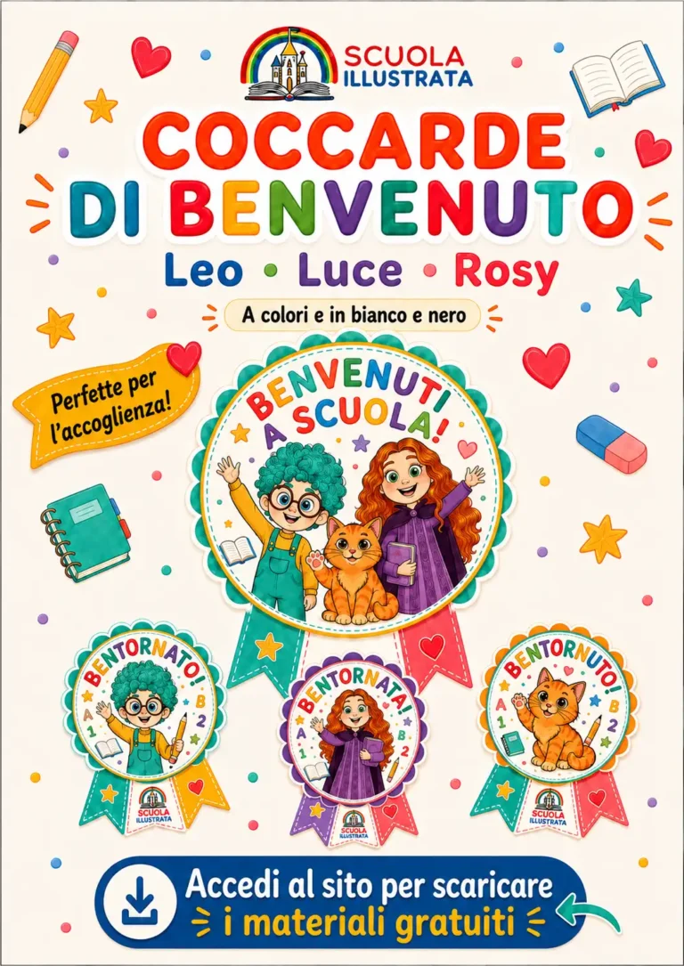 Coccarde di Benvenuto 2026/2027 per la scuola primaria