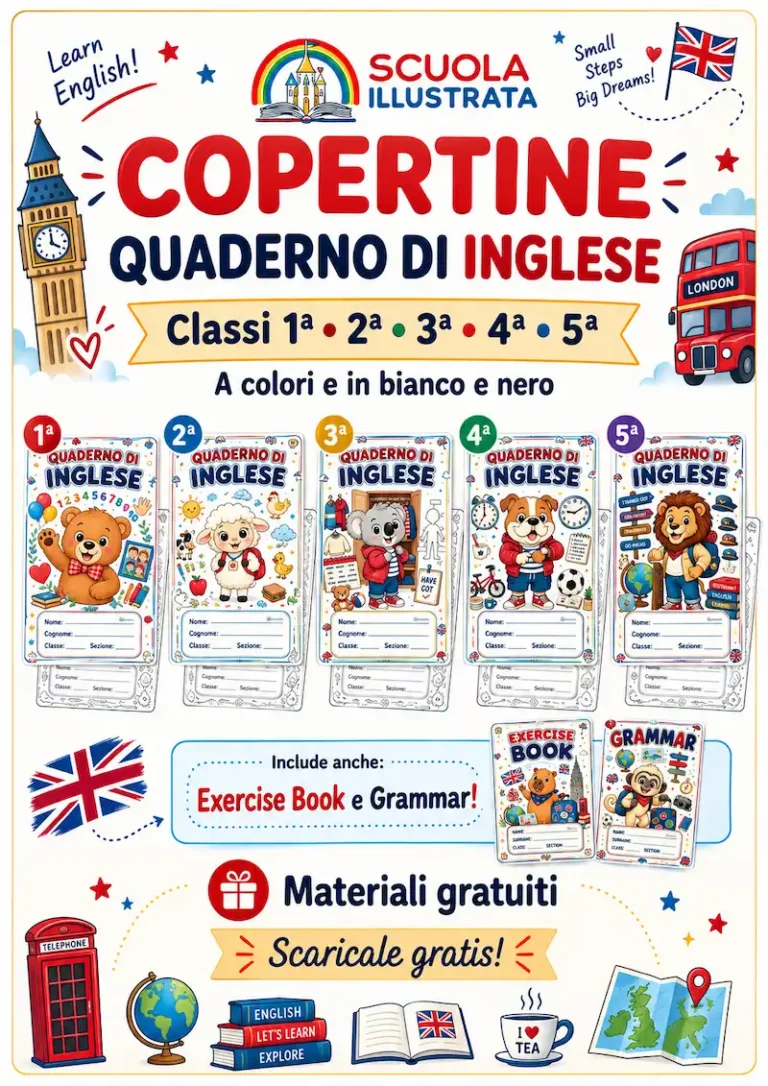 copertina inglese da stampare primaria gratis